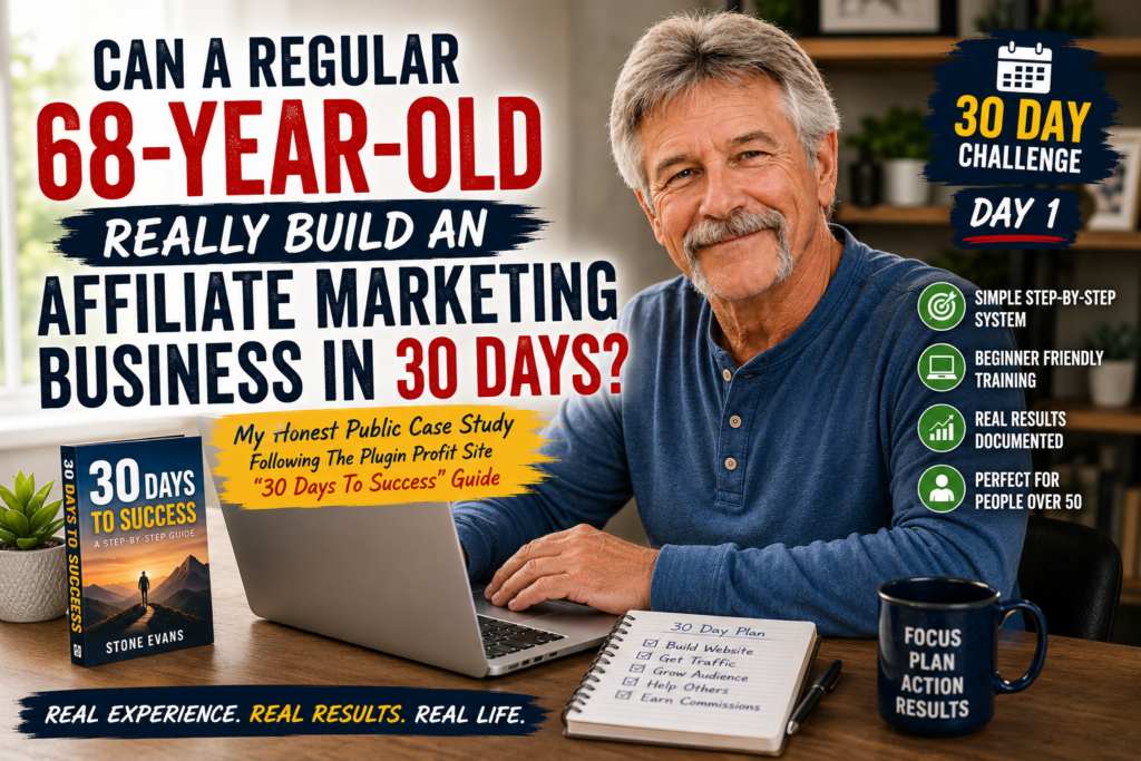 Can a 68 year old build an affiliate marketing business in 30 days